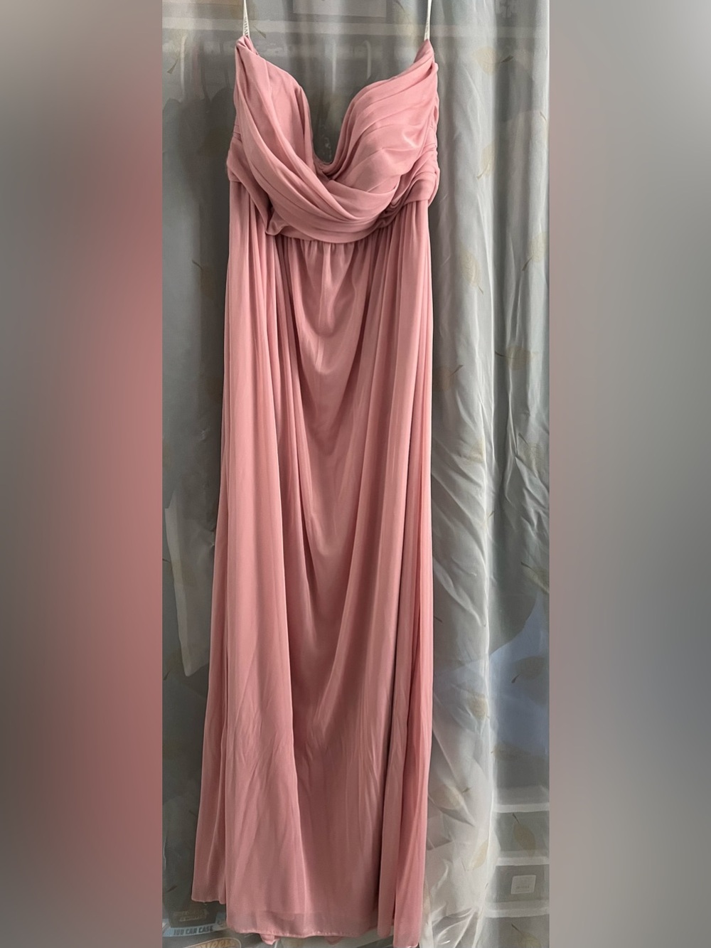 David's Bridal Dusty Rose dress